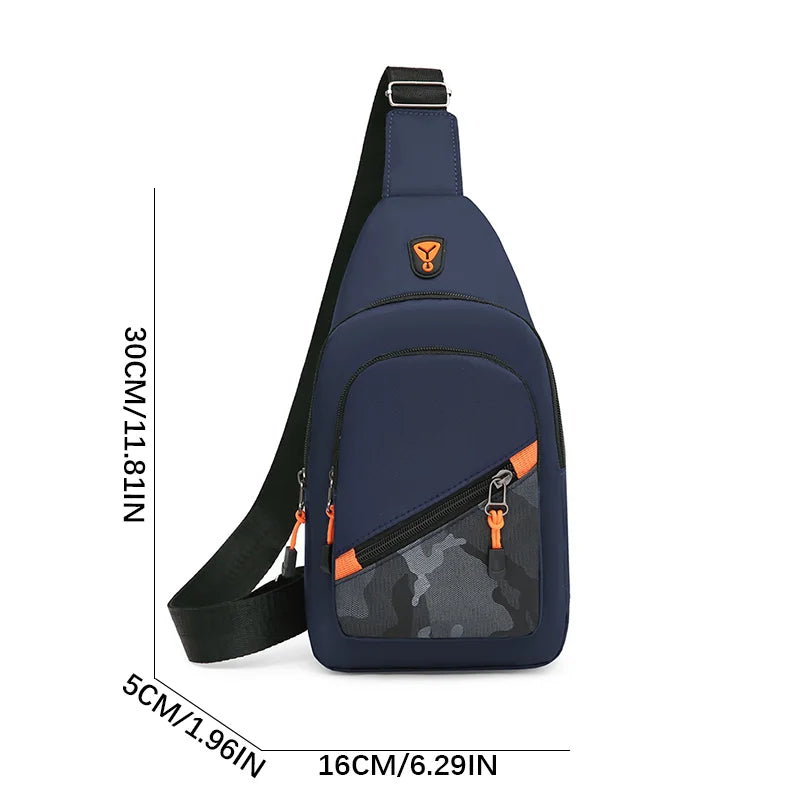 Men’s Chest Bag – Large Capacity Crossbody Shoulder Bag for Sports & Daily Use