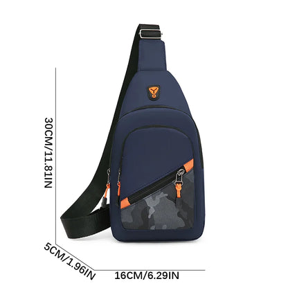 Men’s Chest Bag – Large Capacity Crossbody Shoulder Bag for Sports & Daily Use