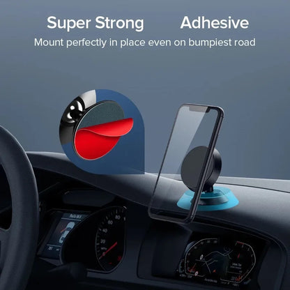 Magnetic Phone Holder – Stick-on Car Dashboard or Wall Mount for iPhone, Samsung & Xiaomi