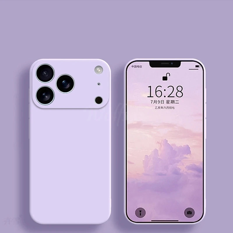 Liquid Silicone Case for iPhone 17 Series – Soft TPU Cover for Pro / Pro Max / Air