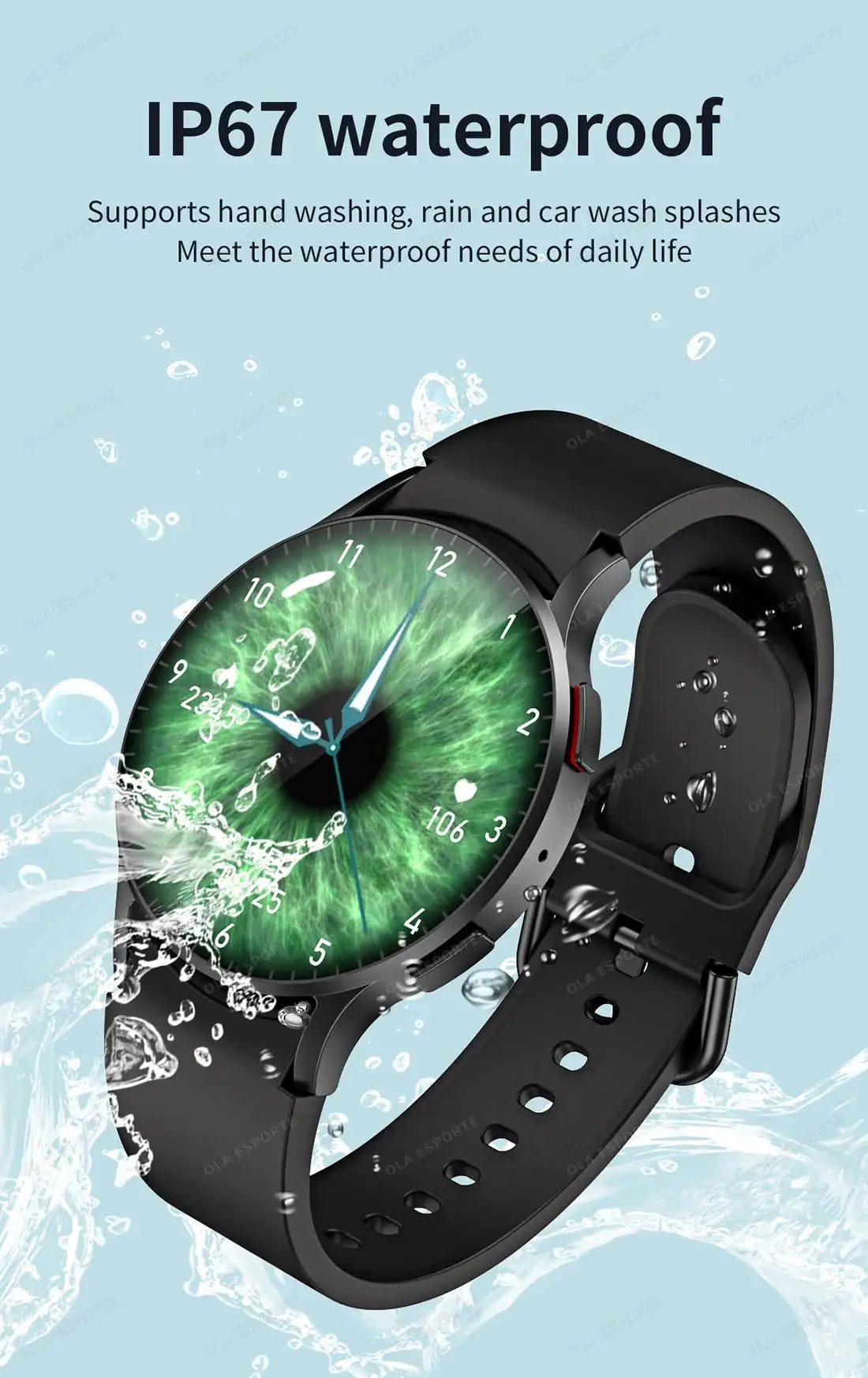 Smartwatch with Bluetooth Call – Waterproof Fitness Watch with Heart Rate & Sleep Monitor