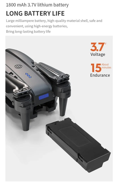 E99Pro Foldable Drone – 4K/1080P HD Camera, WiFi FPV, RC Helicopter Gift Toy