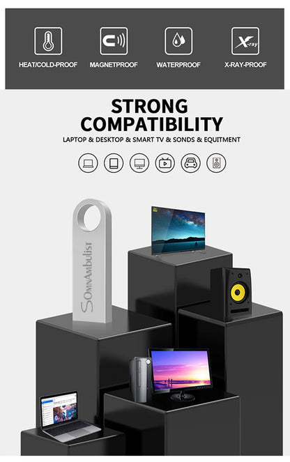 SomnAmbulist USB Flash Drive – 4GB to 128GB High-Speed USB 2.0 for PC & Mobile