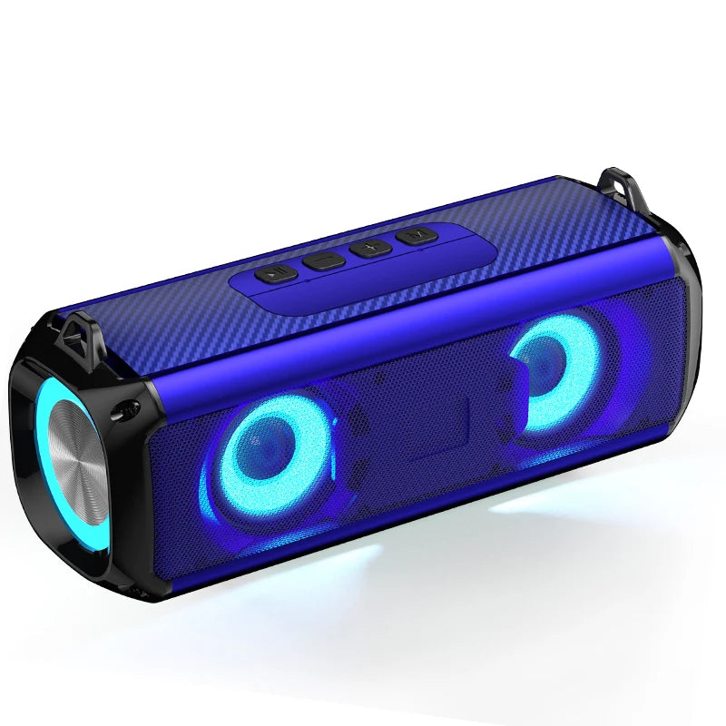 RGB Wireless Bluetooth Speaker – Rockmia EBS-045 with LED, TF/USB-C, and Strap