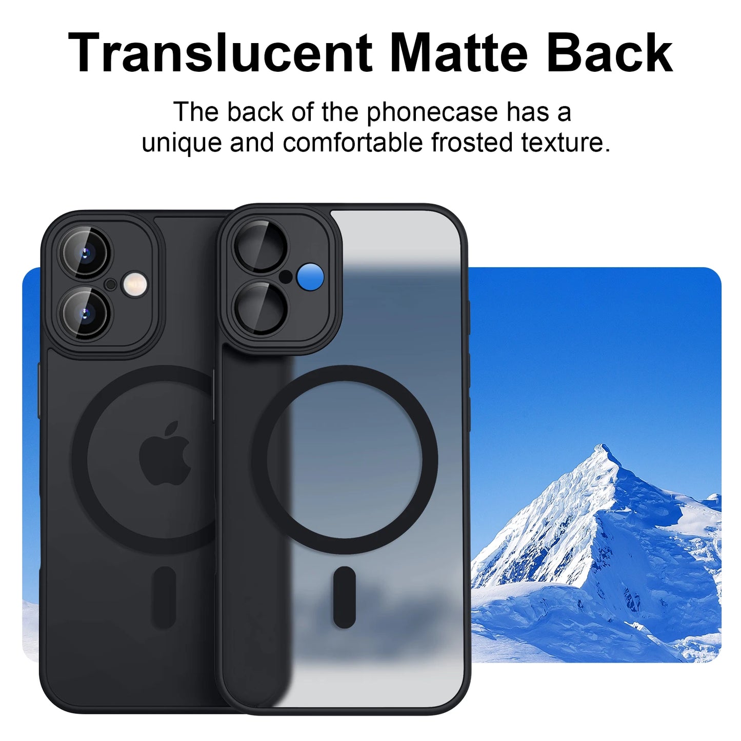 Luxury Magnetic Matte Armor Case – Shockproof & MagSafe Compatible for iPhone 11–16