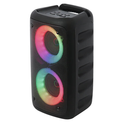 Bluetooth Speaker with Mic – Portable Karaoke Machine, FM, LED & TWS