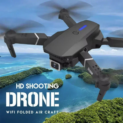 E88 Pro Foldable Drone – 4K/1080P HD Camera, WiFi FPV, RC Helicopter Toy Gift