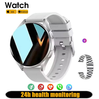 Smartwatch with Bluetooth Call – Waterproof Fitness Watch with Heart Rate & Sleep Monitor