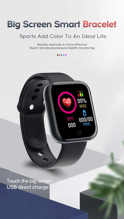 Y68 D20 Smartwatch – Fitness Tracker, Sleep Monitor, Music Control & Alarm Clock