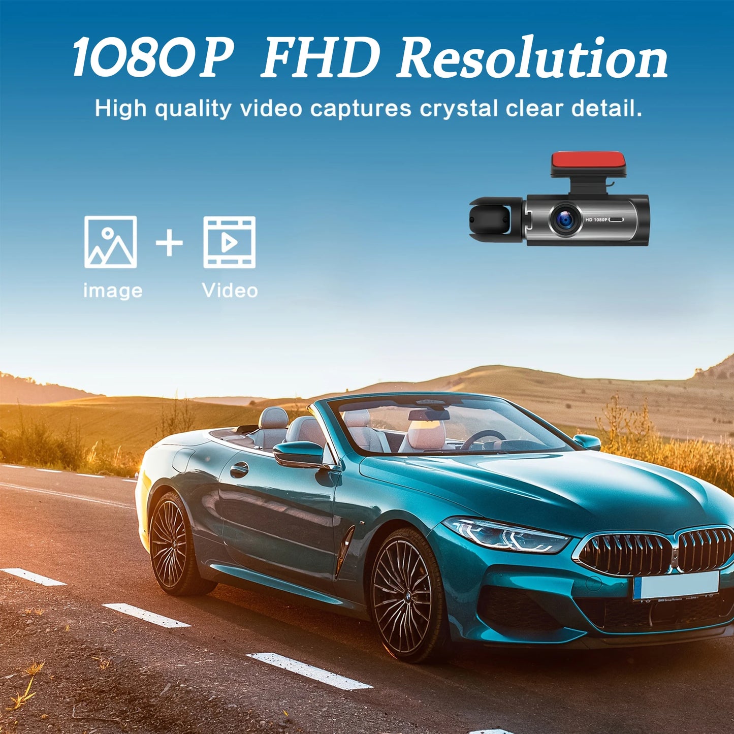 Dual Lens Car DVR 1080P – Interior & Front Dash Cam Full HD Vehicle Recorder
