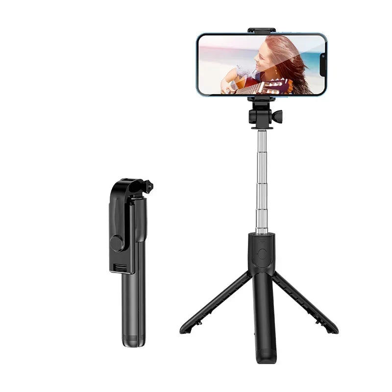 Telescopic Selfie Stick & Tripod – Portable 700mm Phone Stand with Bluetooth Remote