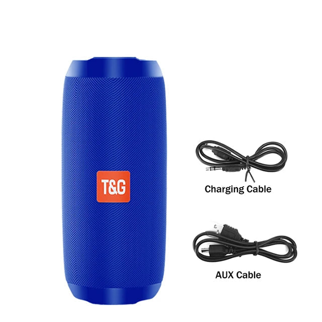 Portable T&G TG117 Speaker – TWS Surround Sound, Bluetooth, FM & TF