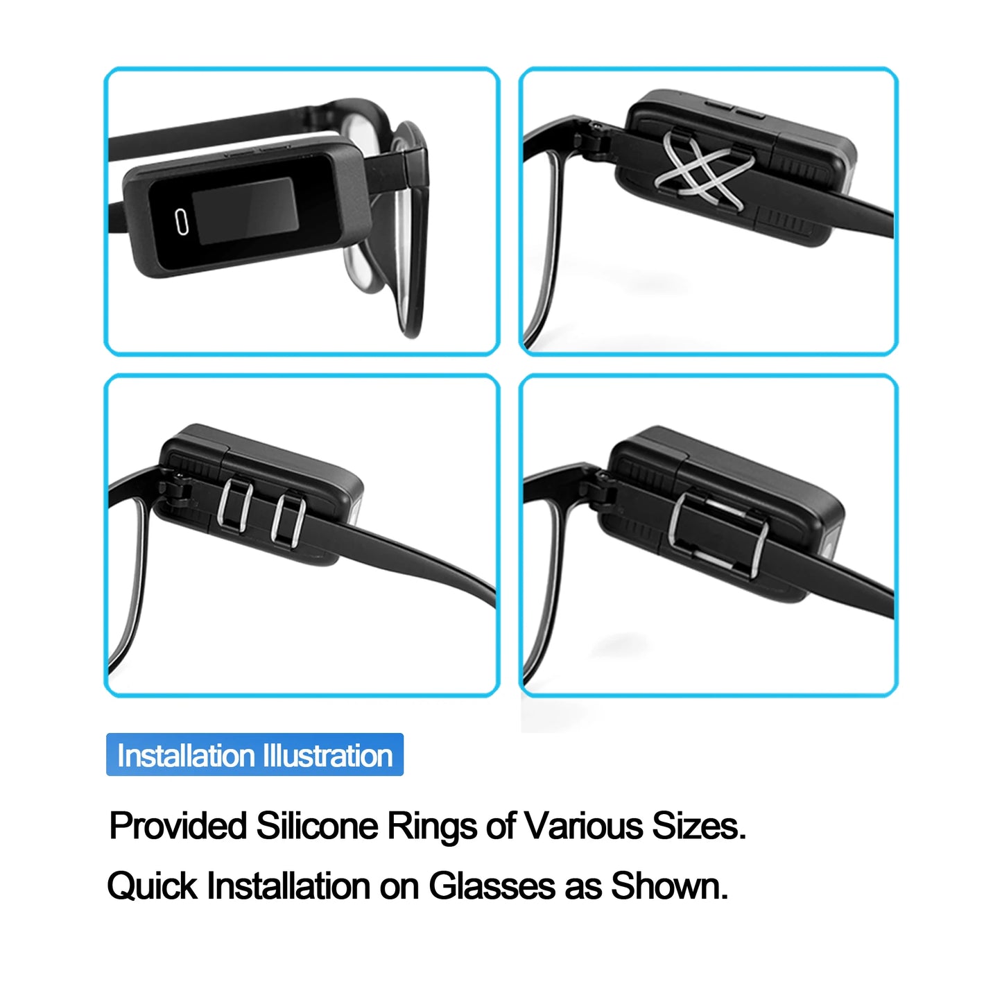 Wearable Glasses Camera 1080P – Mini Portable Video Recorder with Head-Mounted Design
