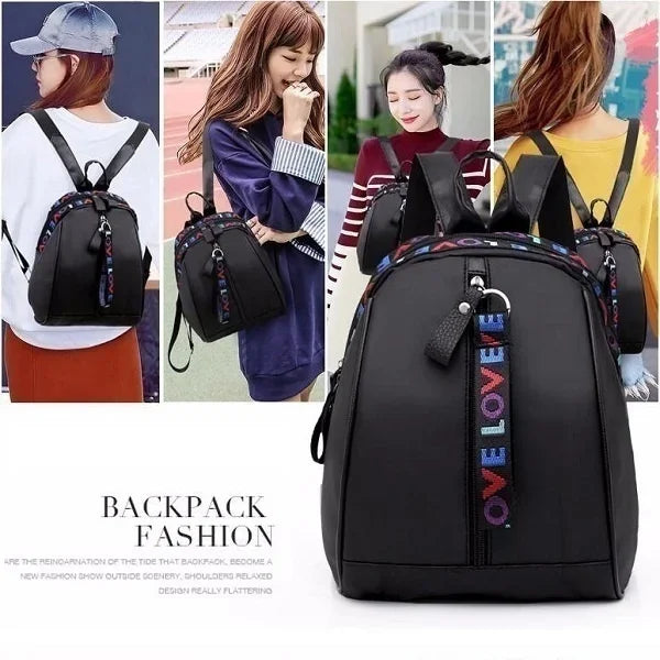 Women’s Fashion LOVE Backpack – Casual Shoulder Bag for School & Daily Use