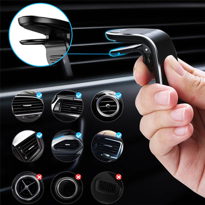 Magnetic Car Phone Holder – 360° Air Vent Mount for iPhone, Samsung & Huawei
