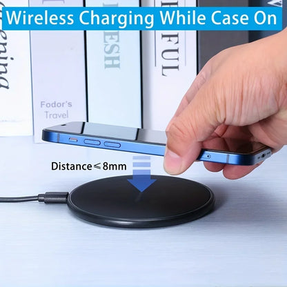 30W Fast Wireless Charger – Compatible with iPhone, Samsung & Xiaomi