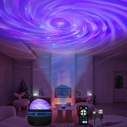 LED Galaxy Projector with Remote and USB – Star Light for Bedroom Decor