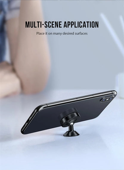 Magnetic Phone Holder – Stick-on Car Dashboard or Wall Mount for iPhone, Samsung & Xiaomi