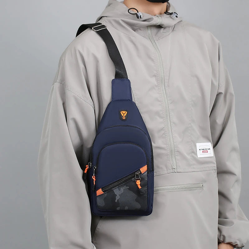 Men’s Chest Bag – Large Capacity Crossbody Shoulder Bag for Sports & Daily Use