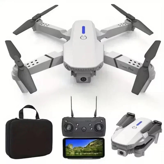 E88 Pro Foldable Drone – 4K/1080P HD Camera, WiFi FPV, RC Helicopter Toy Gift