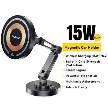 Essager Magnetic Car Wireless Charger – 15W Fast Charging Mount for MagSafe iPhone