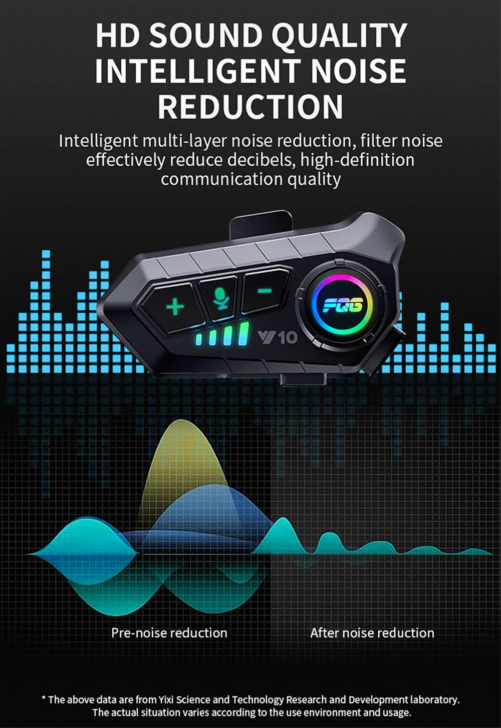 Bluetooth 5.3 Helmet Headset – Waterproof Hands-Free Speaker & MP3 Player for Motorcycle