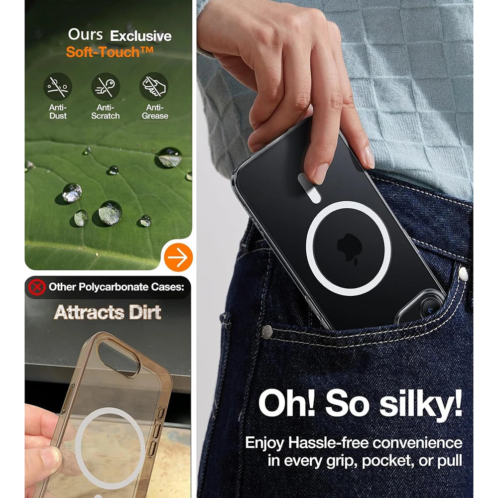 MagSafe Magnetic Wireless Charging Case – Shockproof Matte Cover for iPhone 16E 5G