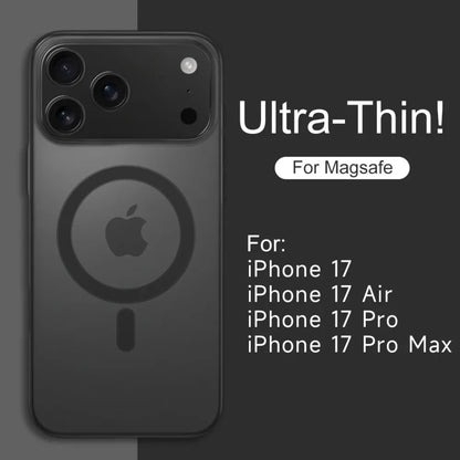 Luxury Ultra Thin Magnetic Translucent Matte Case For iPhone 17, 17Pro Max Plus, 17Air, 17Pro