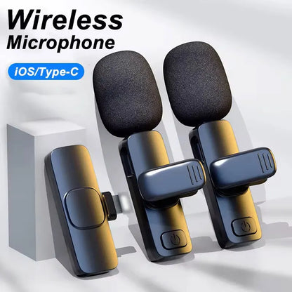 Wireless Lavalier Microphone – Mini Portable Mic for Audio/Video Recording, Live & Gaming (iPhone/Android)
