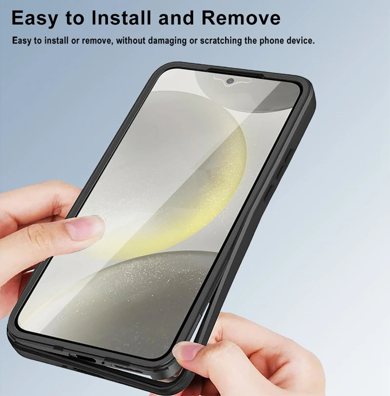 360° Full Body Shockproof Case for Redmi Note 14 Pro 5G – Transparent Cover with Screen Protector