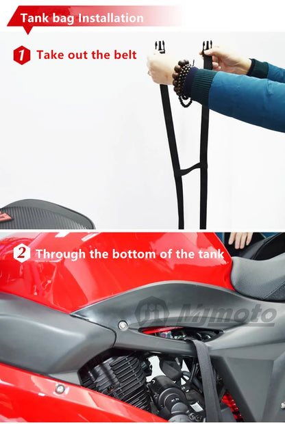 Motocentric Waterproof Motorcycle Tail Bag – High Capacity Rear Seat Backpack