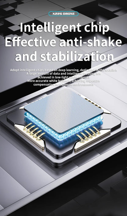 X226 Brushless Drone – Dual HD Camera, VR Control, Obstacle Avoidance, Optical Flow Hover