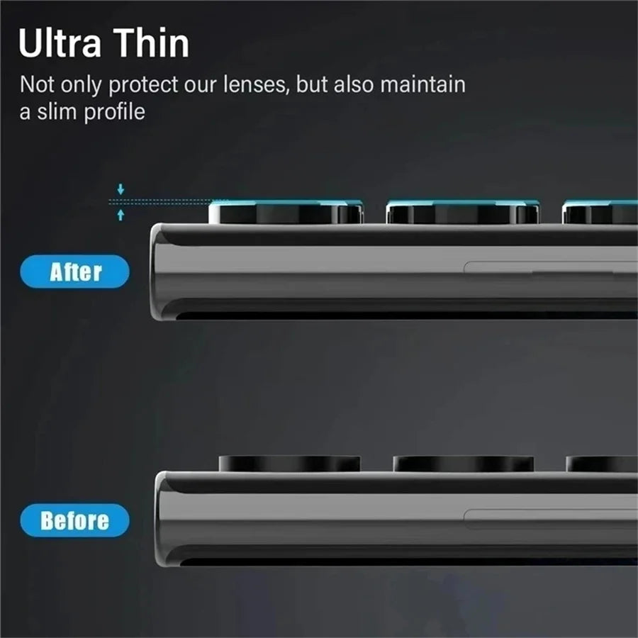 3Pcs Metallic Lens Protector Set – Full Camera Protection for Samsung Galaxy S25+, S23 FE, S24, A15, A35, A55"