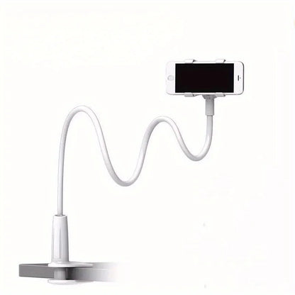 Lazy Flexible Gooseneck Phone Holder – Desktop & Bedside Clamp with Handle