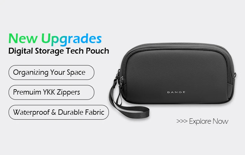 BANGE Travel & Business Backpack – Expandable, USB Charging, Waterproof, Fits 17.3” Laptop