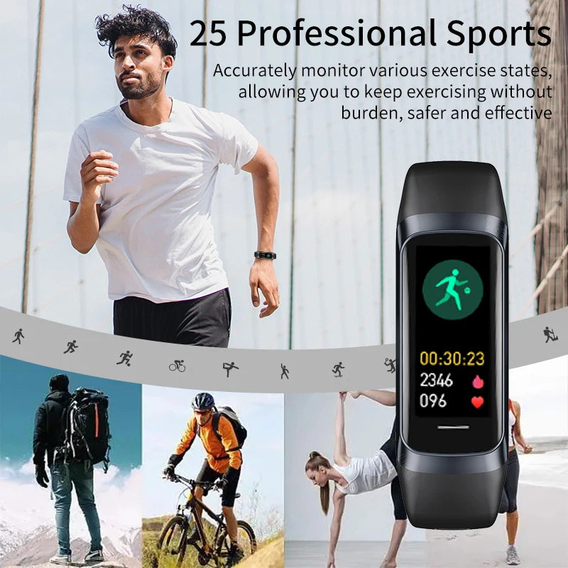 LIGE 1.1" AMOLED Smartwatch – Heart Rate, Fitness Tracker, Waterproof Watch for Women & Men