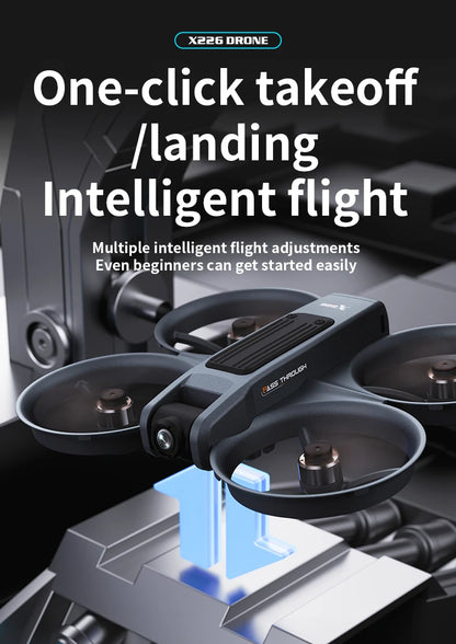 X226 Brushless Drone – Dual HD Camera, VR Control, Obstacle Avoidance, Optical Flow Hover