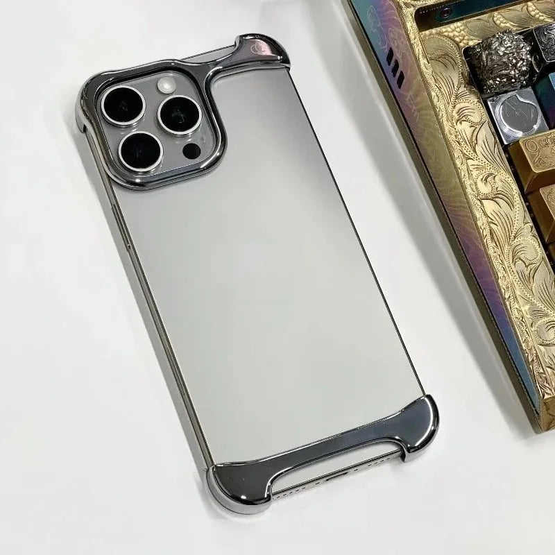 Arc Aluminum Bumper Case – Ultra-Minimalist Metal Cover for iPhone 17–17 Pro Max