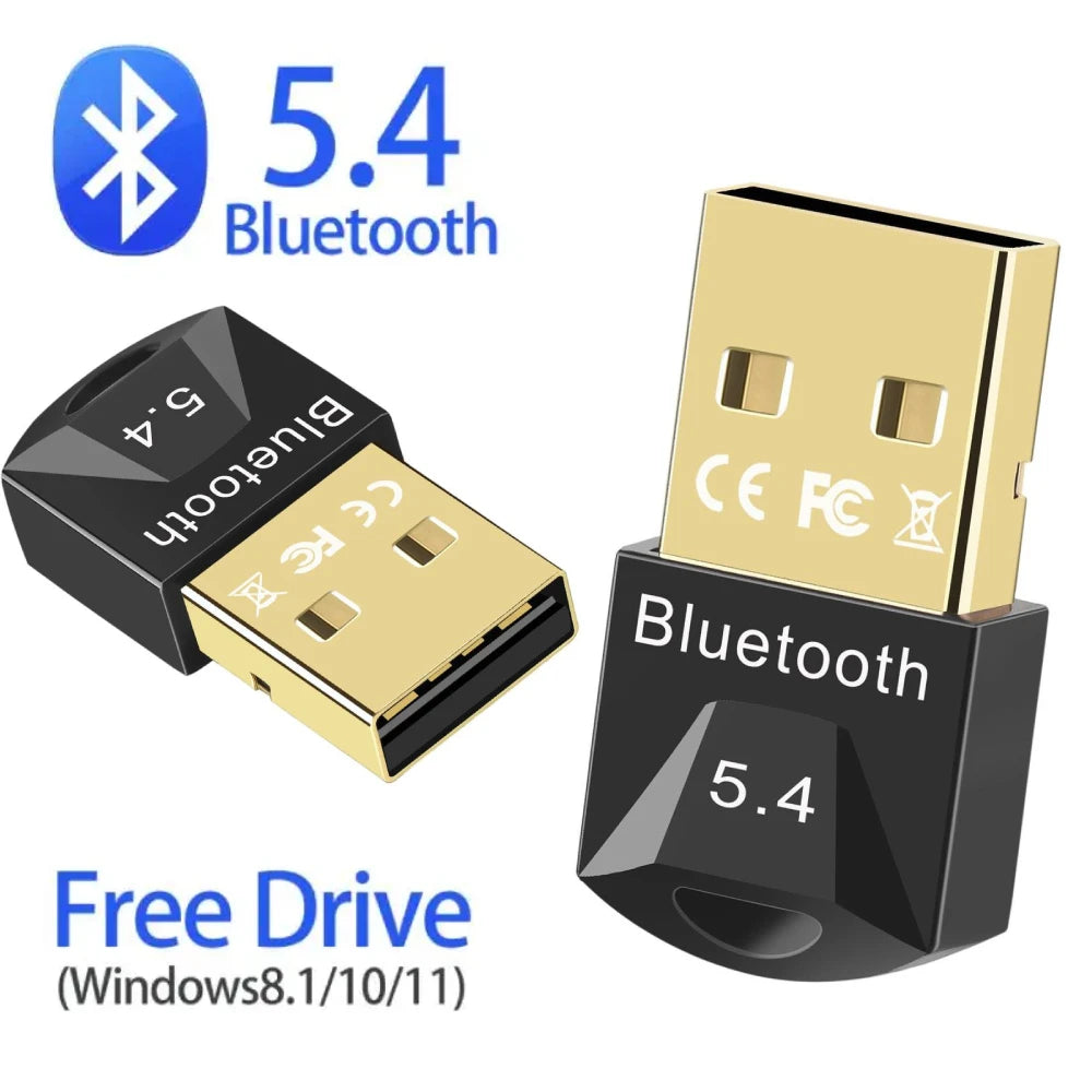 USB Bluetooth 5.4 Adapter for PC – Dongle Receiver for Speaker, Mouse, Keyboard & Audio