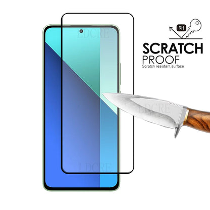 4Pcs Full Cover Tempered Glass Screen Protector – 9H Hardness for Xiaomi Redmi Note 13 4G