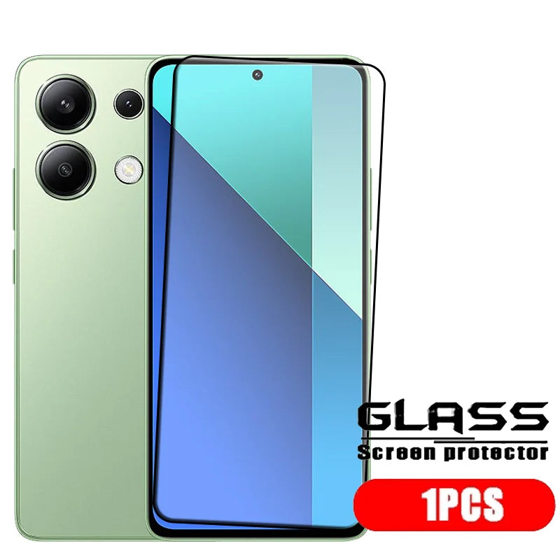 4Pcs Full Cover Tempered Glass Screen Protector – 9H Hardness for Xiaomi Redmi Note 13 4G