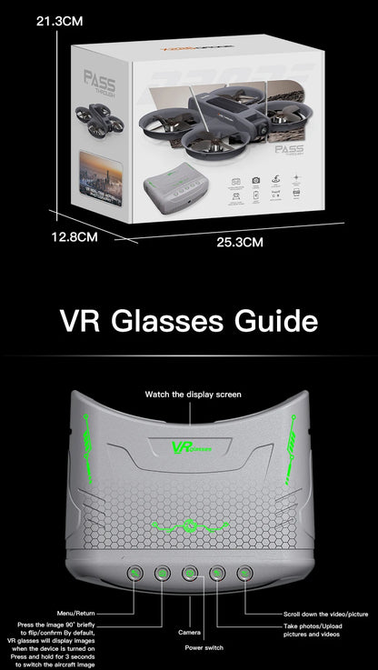 X226 Brushless Drone – Dual HD Camera, VR Control, Obstacle Avoidance, Optical Flow Hover