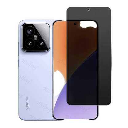Privacy Screen Protector for Xiaomi 15 – Anti-Spy Tempered Glass + Camera Lens Film (6.36")