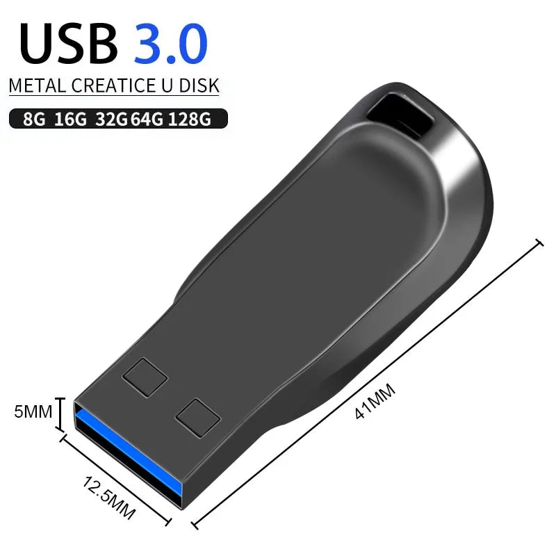 USB 3.0 Flash Drive – High-Speed PenDrive 16GB, 32GB, 64GB, 128GB Memory Stick