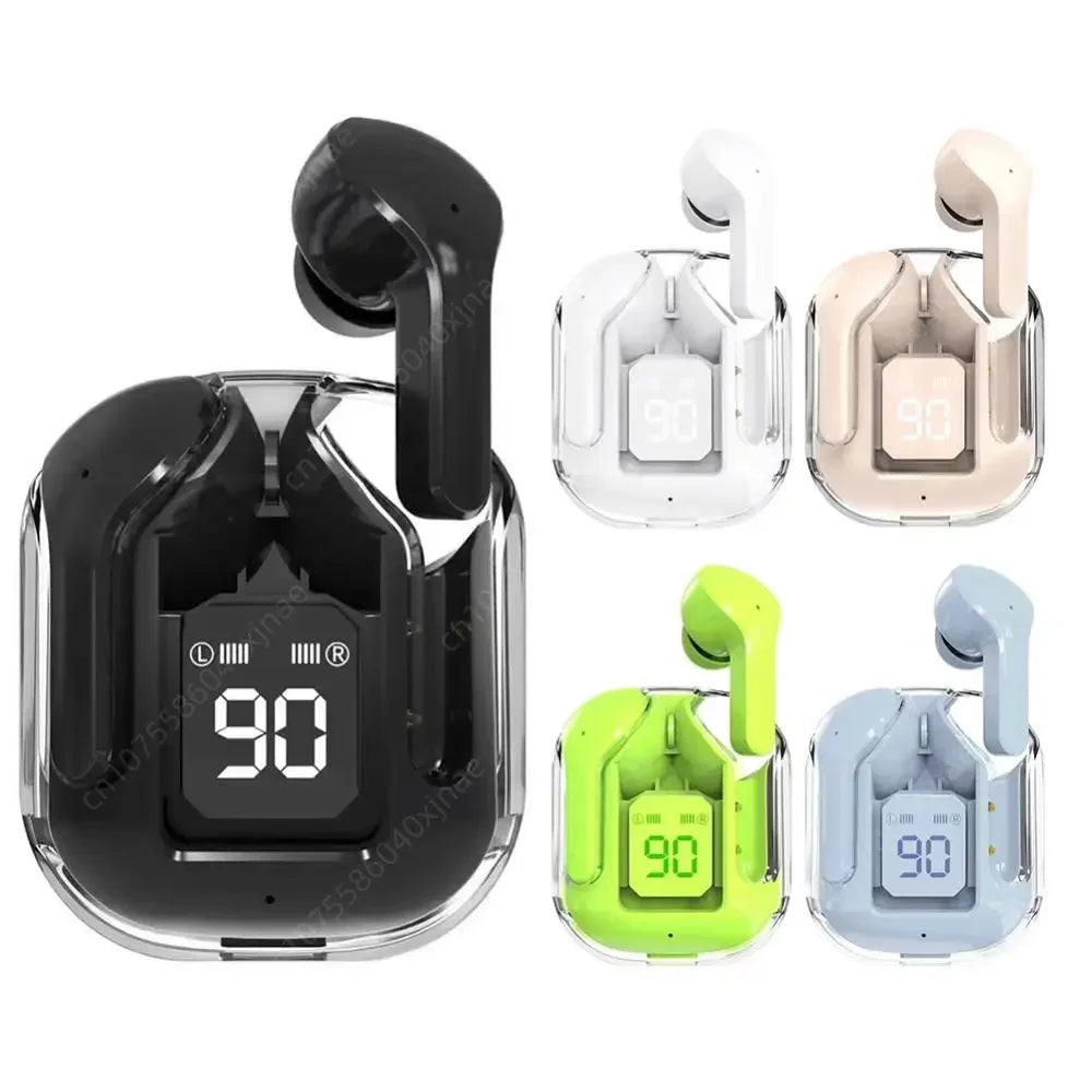 Bluetooth Earbuds with Smart Display Case and Premium Audio