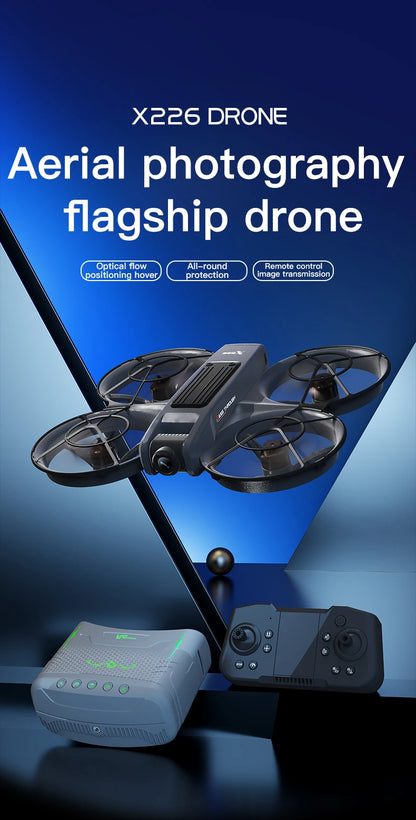 X226 Brushless Drone – Dual HD Camera, VR Control, Obstacle Avoidance, Optical Flow Hover