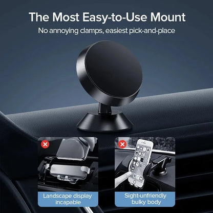 Magnetic Phone Holder – Stick-on Car Dashboard or Wall Mount for iPhone, Samsung & Xiaomi