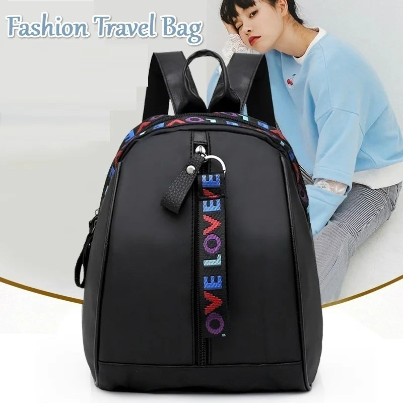 Women’s Fashion LOVE Backpack – Casual Shoulder Bag for School & Daily Use