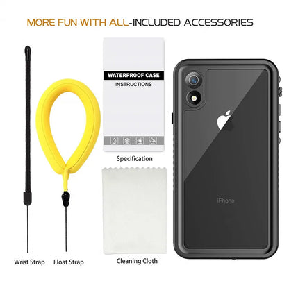 FS IP68 Waterproof Case – Clear Diving Phone Cover for iPhone 7 to 16 Series