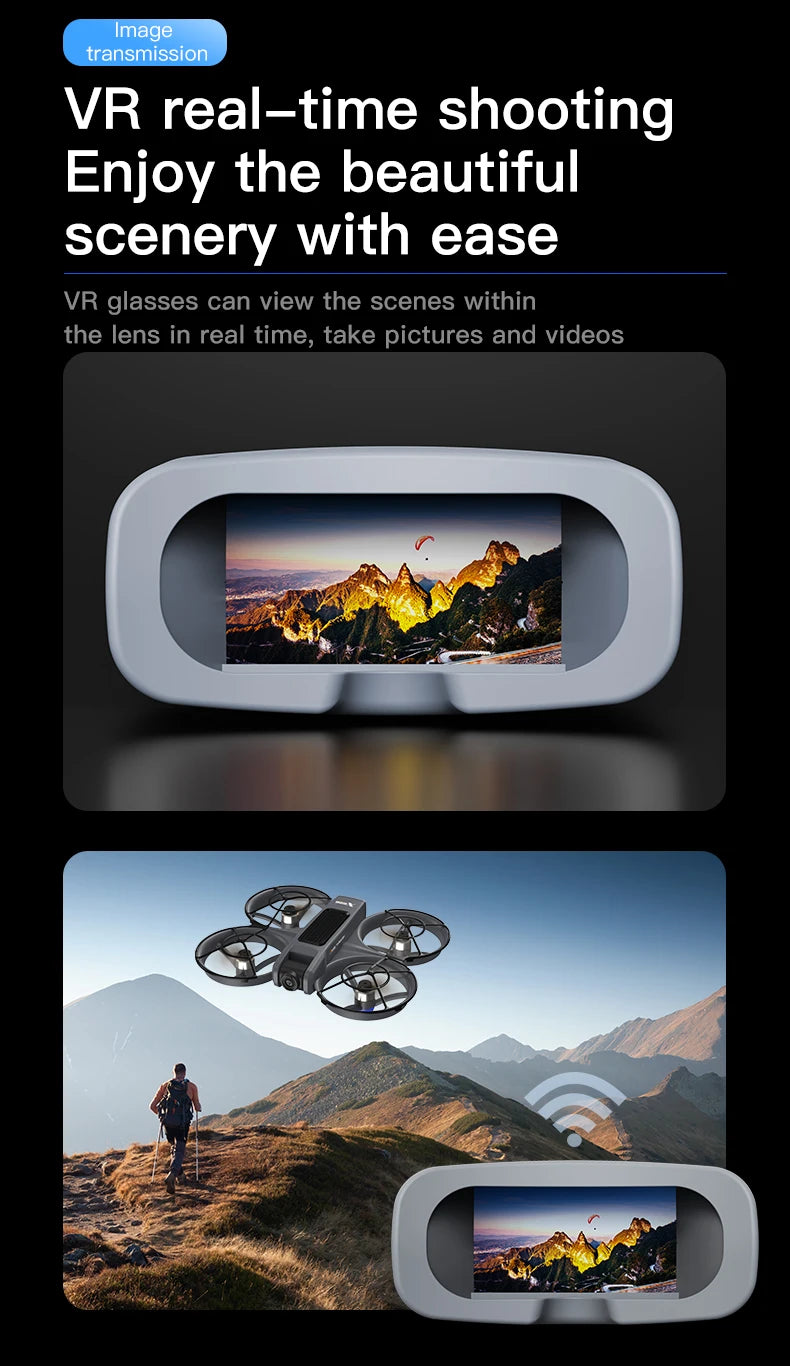 X226 Brushless Drone – Dual HD Camera, VR Control, Obstacle Avoidance, Optical Flow Hover